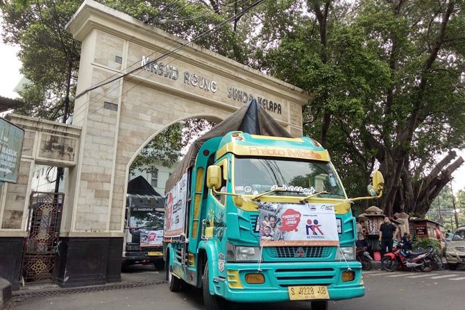 Masjid di Lombok yang Roboh Saat Gempa Kembali Dibangun
