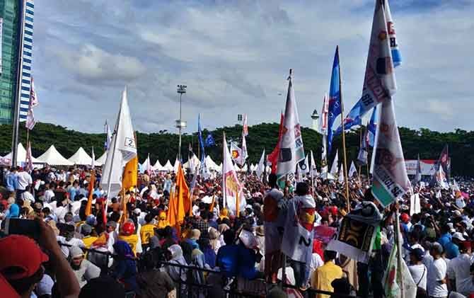Bendera Golkar di Kampanye Prabowo, Nurdin Halid: Bayaran Itu
