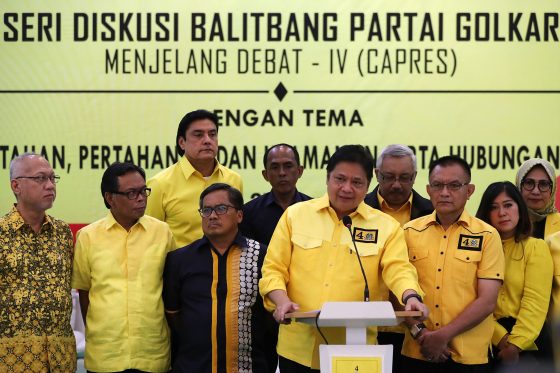 Ketum Golkar Airlangga Hartarto Buka seri diskusi Balitbang