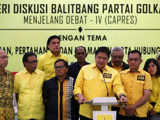 Ketum Golkar Airlangga Hartarto Buka seri diskusi Balitbang