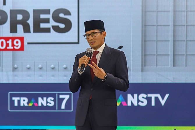 TKN Pertanyakan Uang Rp 1,4 T yang Dikeluarkan Sandi untuk Pilpres