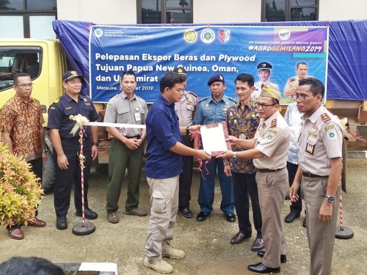 Merauke Kembali Ekspor Beras Ke Mancanegara