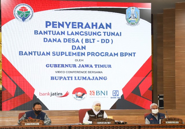 Dinas Sosial Pemprov Jatim Launching Suplemen Bantuan Pangan Nontunai