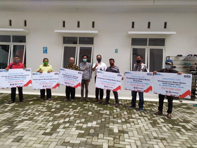 Semen Indonesia Salurkan CSR Rp 850 Juta ke Tegal, Brebes dan Pemalang