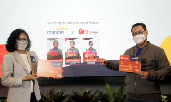 Mandiri, Shopee dan Visa Luncurkan Mandiri Kartu Kredit Shopee