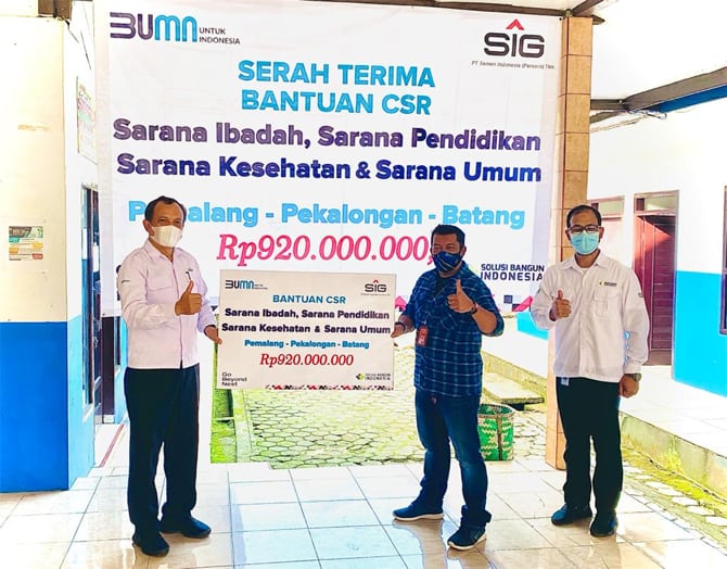 SIG Bantu 3 Unit Mobil Kesehatan, Rumah Ibadah dan Sarana Pendidikan