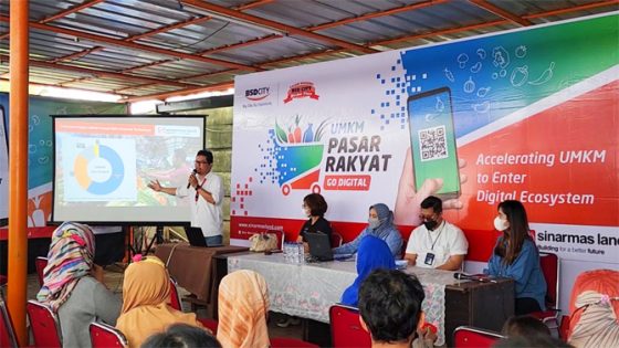 Sinar Mas Land Luncurkan Program UMKM Pasar Rakyat Go Digital