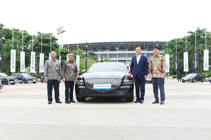Keren! Ratusan EV Premium Hyundai Meriahkan Gelaran KTT G20