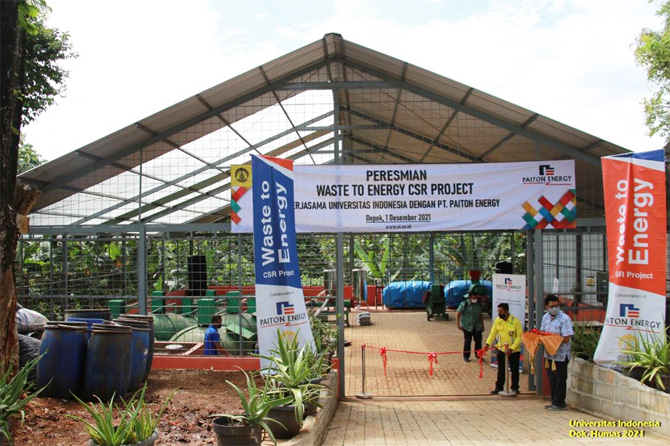 Universitas Indonesia Hadirkan Pembangkit Listrik Tenaga Sampah