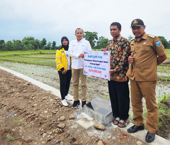 SIG Dukung Pembangunan Infrastruktur Lima Wilayah di Probolinggo